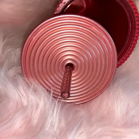 Starbucks Shimmer Shell Mermaid Cold Tumbler Cup in Dusty Rose Pink - Picture 4 of 4